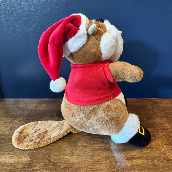Buc-ees Beaver CHRISTMAS Plush SANTA CLAUS 11" Inch Bucees Beard Hat Shirt - Picture 4 of 12